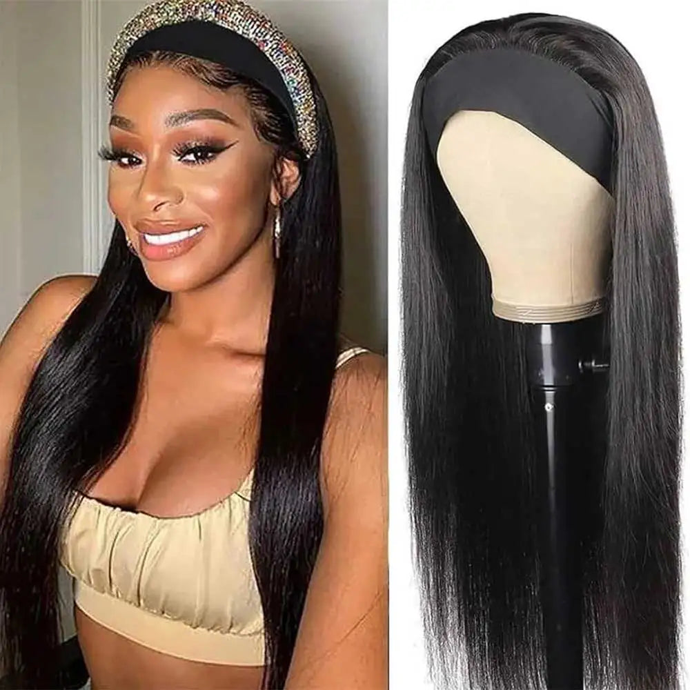 26 Inch Headband Wig Human Hair Body Wave Wig 200% Density Remy Human Hair Wigs For Black Women Brazilian Ready To Wear Wig