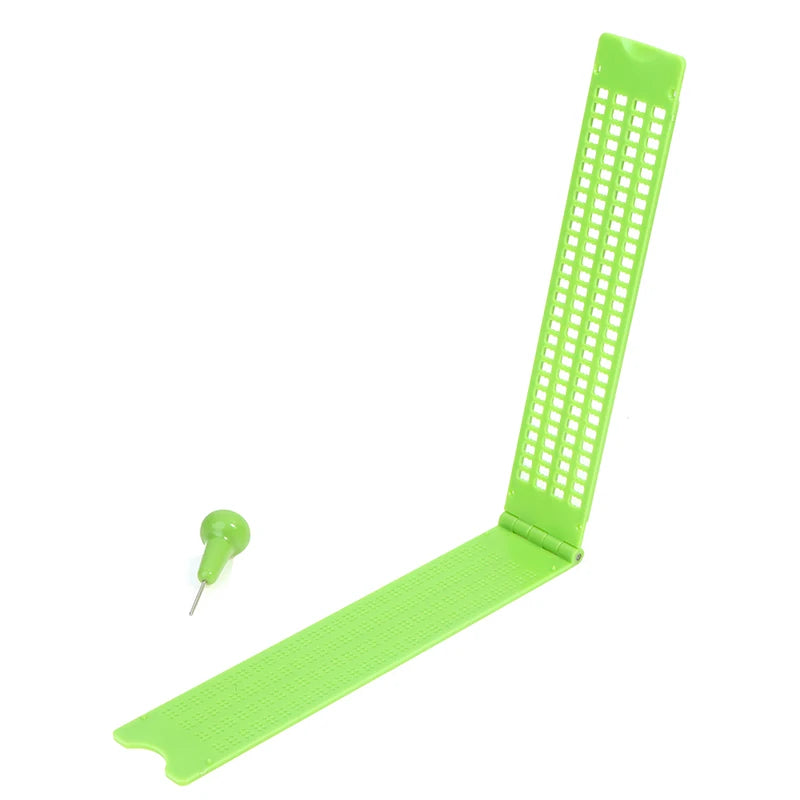 【Plastic Braille Writing Slate Portable Practical With Stylus Practice】