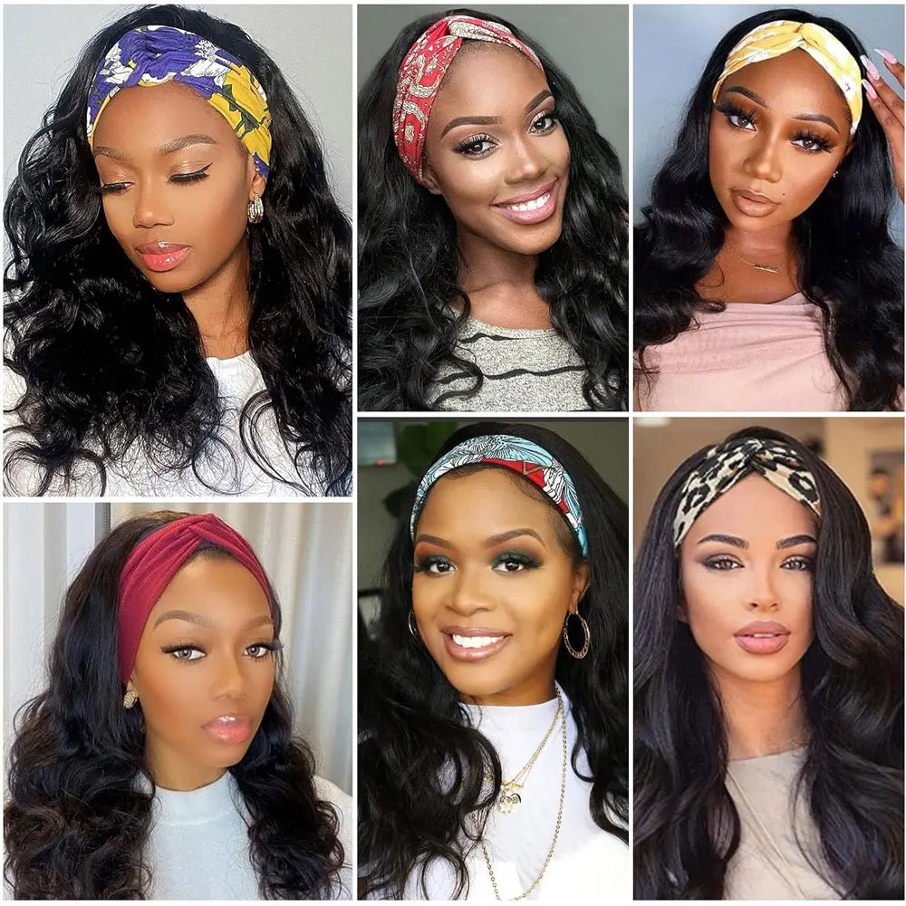 26 Inch Headband Wig Human Hair Body Wave Wig 200% Density Remy Human Hair Wigs For Black Women Brazilian Ready To Wear Wig