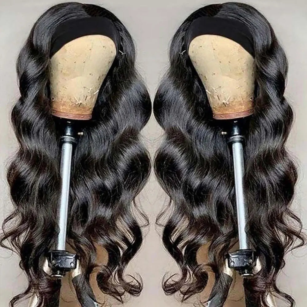 26 Inch Headband Wig Human Hair Body Wave Wig 200% Density Remy Human Hair Wigs For Black Women Brazilian Ready To Wear Wig